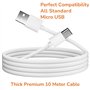 Câble micro USB de 10 m, câble d'extension d'alimentation compatible avec Mi 360° Home Camera 2K Pro/Smart Camera C300, EZVIZ, W