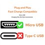 Câble micro USB de 10 m, câble d'extension d'alimentation compatible avec Mi 360° Home Camera 2K Pro/Smart Camera C300, EZVIZ, W