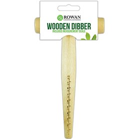 Rowan Bois Naturel Jardin Plantoir de graines de Fleur d'ampoule Jauge de Profondeur Planter T Poignée Outil de Mesure