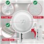SPARES2GO Plateau tournant en verre compatible avec Toshiba MM-MM20P ML-EM23P(BS) (255 mm)