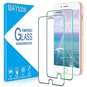 MAYtobe 2 Pièces Verre Trempé pour iPhone 8 Plus