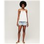Superdry Vintage Halter Cami Top Chemise Business, Écru, 34 Femme