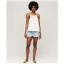 Superdry Vintage Halter Cami Top Chemise Business, Écru, 34 Femme