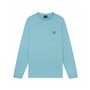 Lyle & Scott Sweat-shirt pour homme – Premium Crew Neck Sweatshirt, Basic Pull sans capuche, W990 Alpine Sky, M