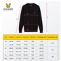 Lyle & Scott Sweat-shirt pour homme – Premium Crew Neck Sweatshirt, Basic Pull sans capuche, W990 Alpine Sky, M