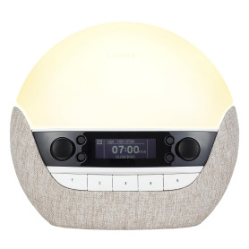 Lumie Bodyclock Luxe - 700FM Réveil Lumie avec FM Radio Enceinte Bluetooth Lumière Bleu Faible pour Sommeil