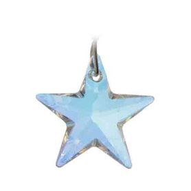 Cristal Swarovski à suspendre Attrape-soleil/Rainbow Maker avec 28 mm bleu AB Cristal étoile