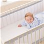 Purflo Tour de lit | Tour de lit pour bébé | Tour de lit respirant | Gris nuage