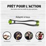Rouleau de massage pour les doigts et les mains 2 en 1 - Outil anti-glissement avec 2 options de massage pour la circulation san