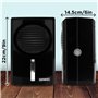 Duronic DH05 Mini Déshumidificateur électrique noir 250 ml d'eau par jour de 22,5W Réservoir d'eau de 500 ml Compact et silencie