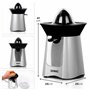 Duronic JE6 SR Presse-agrumes noir de 100 Watts 2 Cônes interchangeables Bec verseur antigouttes Tamis récupérateur de Pulpe Idé
