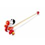 Mousehouse Gifts Jouet à Tirer à Pousser en Bois zébre Premier Age pour bébé ou Enfants Filles ou garçons Multicolore