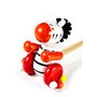 Mousehouse Gifts Jouet à Tirer à Pousser en Bois zébre Premier Age pour bébé ou Enfants Filles ou garçons Multicolore
