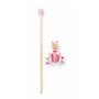 Mousehouse Gifts Jouet à Tirer à Pousser en Bois Premier Age pour bébé ou Enfants Filles Rose Cochon