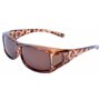 Rapid Eyewear sur-lunettes de soleil polarisées femmes: écaille de tortue: pour course à pied