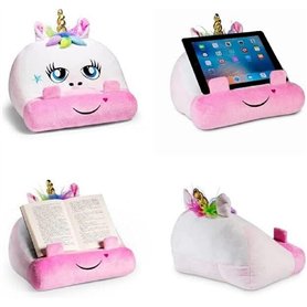 Bookmonster Licorne | Coussin de lecture pour livres et tablettes | Support de livre | Support de tablette | Hôtel de lecture |