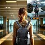 OW-Travel Sac à Dos Pliable Ultra Léger (Noir). Sac a Dos Packable de Jour. Rangement Léger de 20L. Ideal Sacs à Dos de Randonné