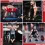 RDX Sangle Musculation Crochet, 8mm Néoprène Rembourré Bandage Poignet, Support Levage Traction Et Tirage De Barre, Weight Lifti