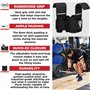 RDX Sangle Musculation Crochet, 8mm Néoprène Rembourré Bandage Poignet, Support Levage Traction Et Tirage De Barre, Weight Lifti