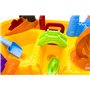 deAO Table à eau de Sable 2 en 1,Jouets d'été de Plage d'enfants,Tableau de bac à Sable,Activité de Plein Air,Tapis de Table de 