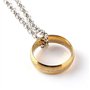 Collier avec pendentif Seigneur des Anneaux - Lotr - Cosplay « The One Ring to Rule Them All » - Elfe Elfe - Bague dorée Gandalf