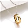 Collier avec pendentif Seigneur des Anneaux - Lotr - Cosplay « The One Ring to Rule Them All » - Elfe Elfe - Bague dorée Gandalf