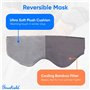Ocushield Masque pour les yeux pour un meilleur sommeil | Lesté et occultant en bambou | Traitement chauffant et rafraîchissant 