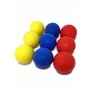 Soft Sponge Tennis Balls - Pack of 9 Assorted Colours by HTI
