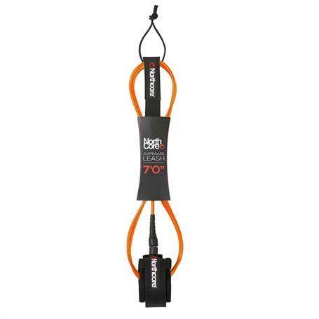 Northcore Laisse De Planche De Surf 7 Pieds 2024 NOCO55F - Orange