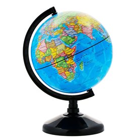 Exerz 14cm Globe Terrestre - Carte en Allemagne - Globe politique éducatif - Décoration/Géographie - Diamètre 14cm