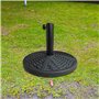 Ram® Pied de parasol ultra résistant effet rotin 42 cm 10 kg