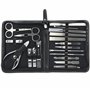 Kovira Kit Manucure Pedicure avec Coupe-Ongles (19 Pièces) - Set Manucure Professionnel en Acier Inoxydable pour Cuticules et On
