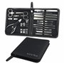Kovira Kit Manucure Pedicure avec Coupe-Ongles (19 Pièces) - Set Manucure Professionnel en Acier Inoxydable pour Cuticules et On