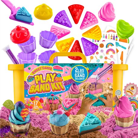 GirlZone Cadeau Fille Jeu de Sable Magique Gâteaux et Gourmandises