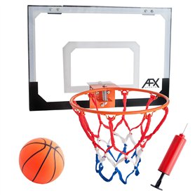 Panier de basket et son panneau avec ballon AFX (anneau de 23 cm)