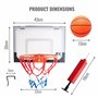 Panier de basket et son panneau avec ballon AFX (anneau de 23 cm)