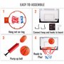 Panier de basket et son panneau avec ballon AFX (anneau de 23 cm)