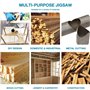 Scie Sauteuse, KATSU 400W Scie Sauteuse électrique avec 5 Lames, 0~3000 SPM, Angle ± 45°, Vitesses Variables, pour Couper Bois, 