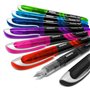 Zebra Fuente Lot de 7 stylos plume jetables 1 de chaque couleur