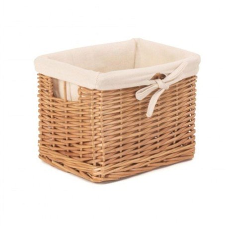 Red Hamper Rouge Hamper Panier Profond Stockage avec Doublure en Coton