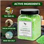 Sels de Bain pour Bain de Pieds de la Mer Morte aux Huiles d’Arbre à Thé et d’Eucalyptus Made In U.K [450g] 100% Naturels - Lutt