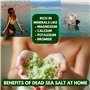 Sels de Bain pour Bain de Pieds de la Mer Morte aux Huiles d’Arbre à Thé et d’Eucalyptus Made In U.K [450g] 100% Naturels - Lutt