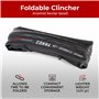 Fincci Pneu Velo Route 700x23c - Paire Pneus 23-622 Protection Antiponcture Anti-Crevaison 1mm, 60TPI avec 2X Chambre à Air 700x