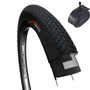 Fincci Set Pneu 20x1.75 Pouces 47-406 avec Chambre a Air 20 Pouces de Valve Schrader pour VTT BMX ou Enfant Velo Bicyclette Pneu