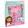 TDL Gabbys Ensemble de bijoux et accessoires pour cheveux 11 pièces pour fille Rose Coffret cadeau pour déguisement, brosse à ch