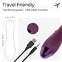 Vibrateur de Massage Personnel à Double Stimulation pour Femmes – 5 Modes de Poussée, 10 Modes de Vibration pour Stimulateur Cli