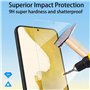 4youquality Lot de 2 films de protection d'écran en verre trempé pour Samsung Galaxy S22 Plus/S22+, résistant aux chocs, anti-ra