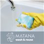 MATANA 20 Assiettes en Plastique Argentées, 22,5 cm - Solides et Réutilisables - pour Fêtes, Anniversaires, Mariages, Baptêmes, 