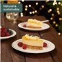 HAAGO 100 Assiettes à Dessert en Forme de Sucre D'orge - Petites Assiettes de Fête - Robustes, Rigides et Imperméables - Ecologi