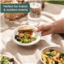 HAAGO 100 Assiettes à Dessert en Forme de Sucre D'orge - Petites Assiettes de Fête - Robustes, Rigides et Imperméables - Ecologi